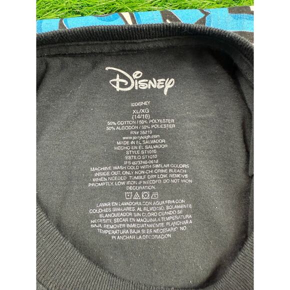 Disney Mickey Mouse T-Shirt Youth XL 14/16 Black Graphic Tee Cartoon Vintage - Picture 2 of 8